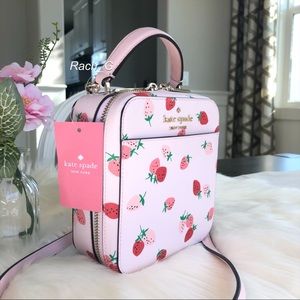 kate spade strawberry vanity bolsa